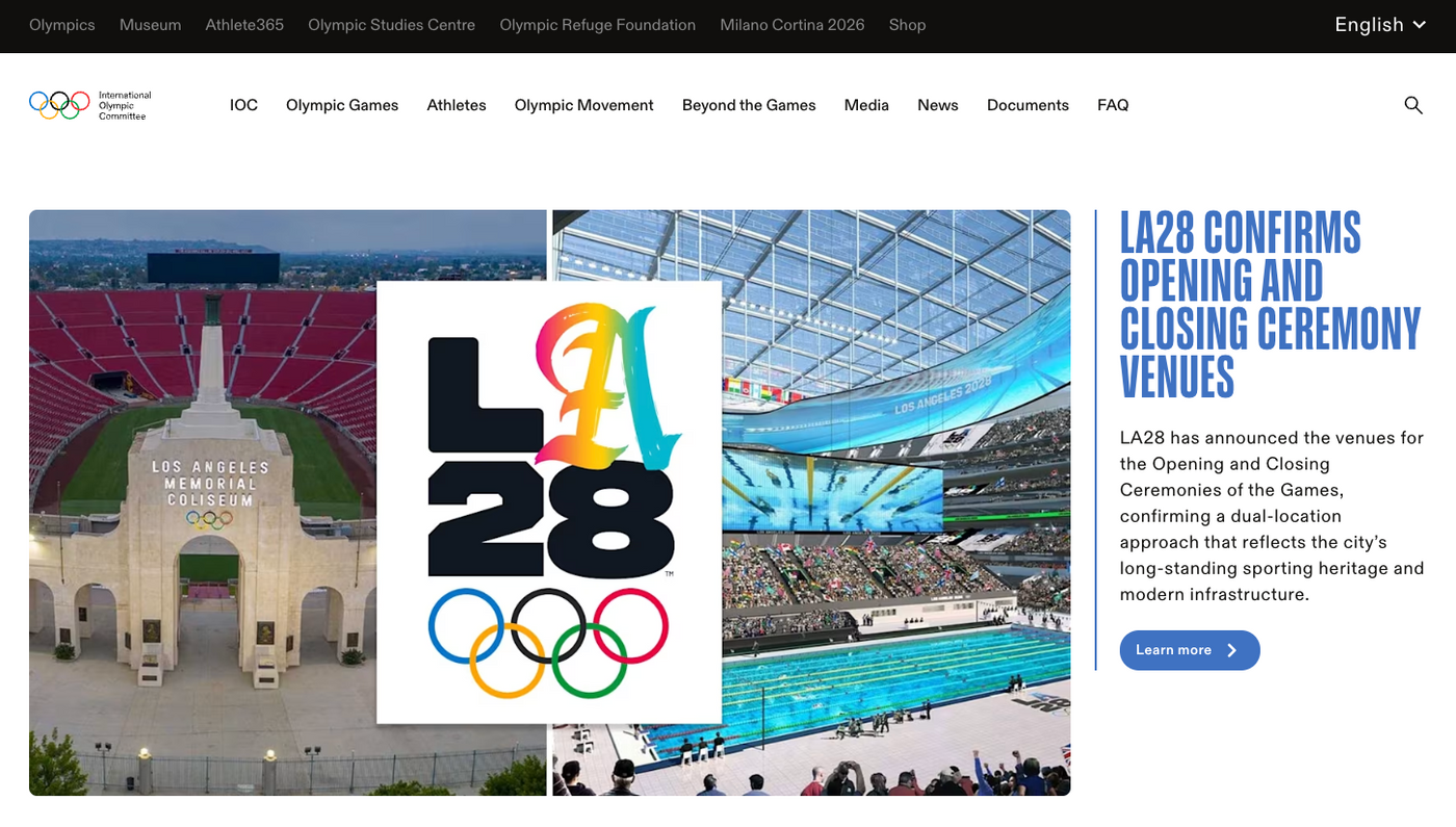 2028 LA 올림픽 경기장 발표