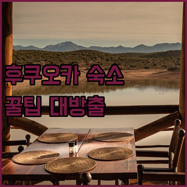후쿠오카 여행 경비 절약! 숙소 선택