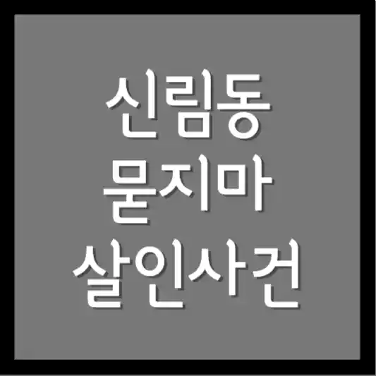 신림동 묻지마 살인사건