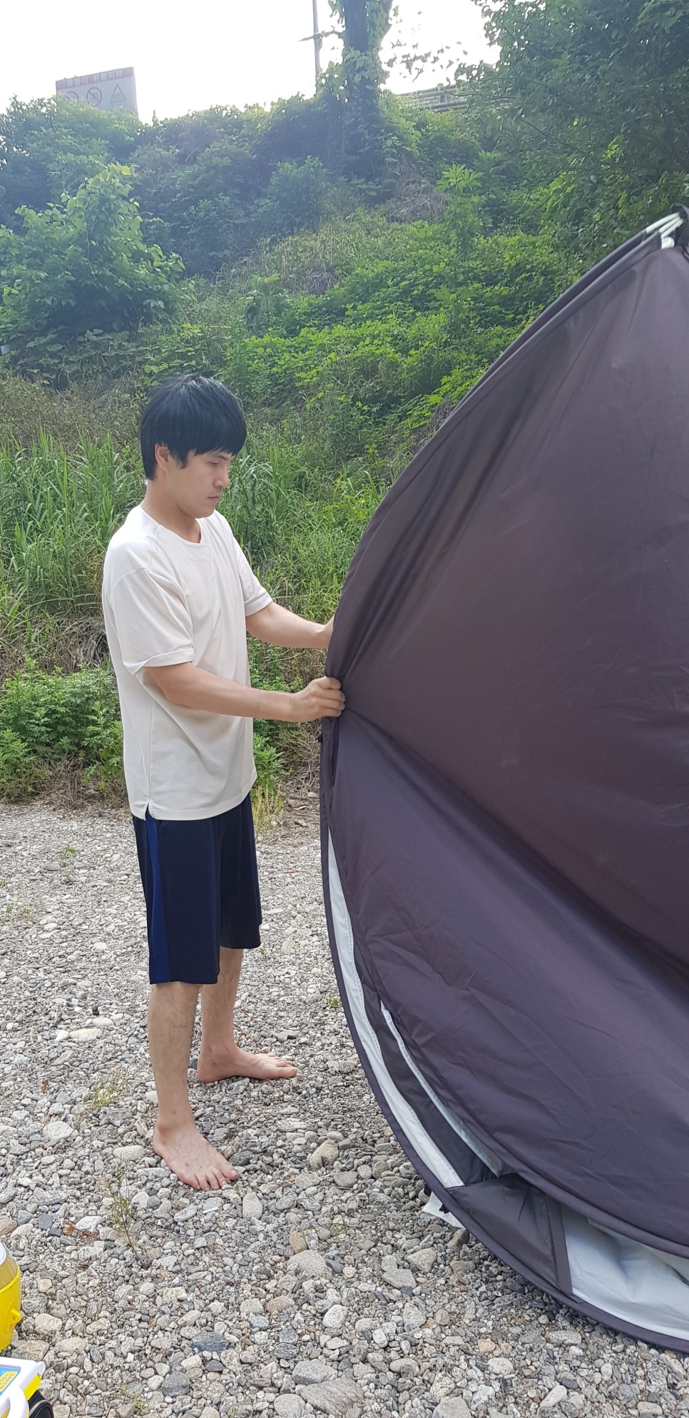 장소는 가평 명지계곡 드디어 텐트 개시!! 10