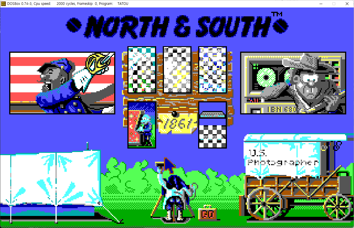 남북전쟁 Dos 게임 리뷰 – North & South (DOS, 1990, 시뮬레이션 전투)