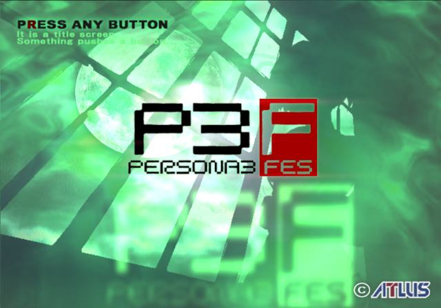  아틀라스 / RPG - 페르소나 3 FES ペルソナ3 フェス - Persona 3 FES (PS2 - iso 다운로드)
