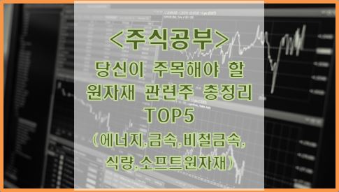  당신이 주목해야 할 원자재 관련주 총정리 TOP5 (에너지, 금속, 비철금속, 식량, 소프트 원자재)