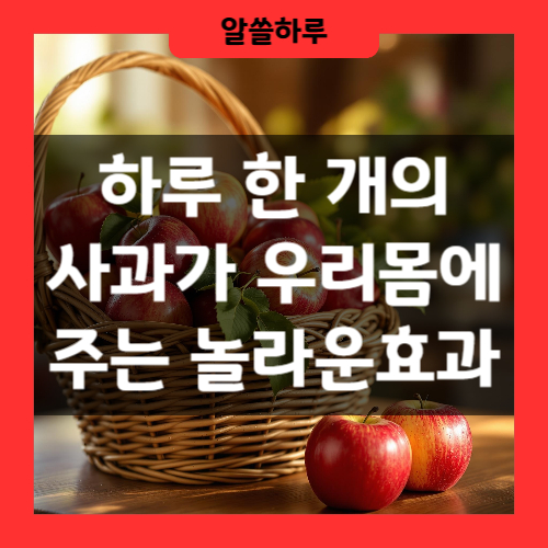 사과 1개가 주는 건강효과