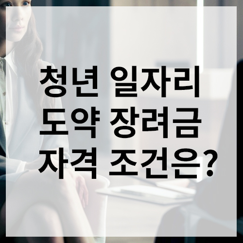 청년 일자리 도약 장려금