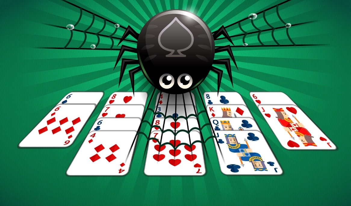 거미 캐릭터가 있는 스파이더 카드게임 이미지 모습