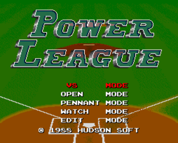  パワーリーグ (PC 엔진 - PCE - PC-Engine - PCエンジン) 롬파일 다운로드