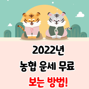 2022년-농협-운세-무료-방법