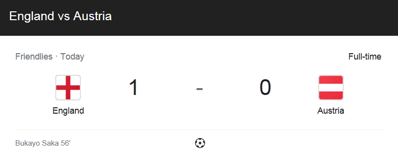  2021년 6월 3일 - 잉글랜드 VS 오스트리아 (축구 친선 경기 하이라이트)