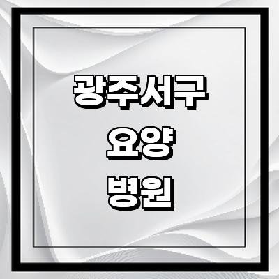 광주 서구 요양병원