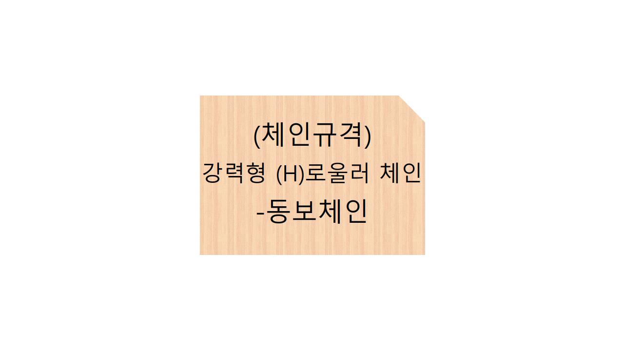  (체인규격)강력형 (H)로울러 체인 - 동보체인
