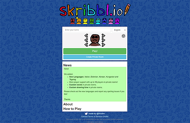 skribbl-io-메인-화면