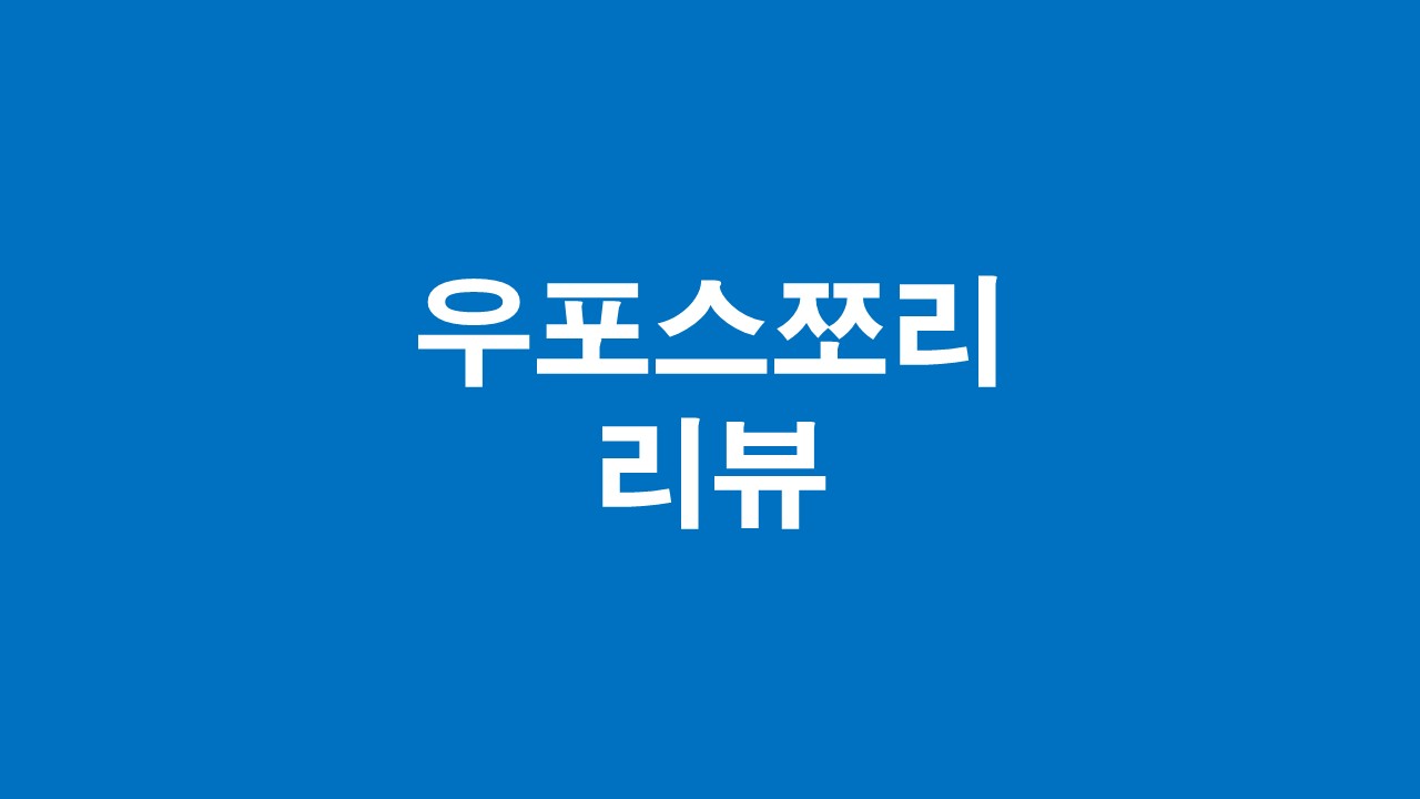  우포스 쪼리 조리 후기 및 리뷰 1000000004