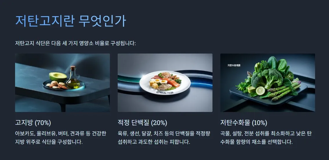 저탄고지란 무엇인가?