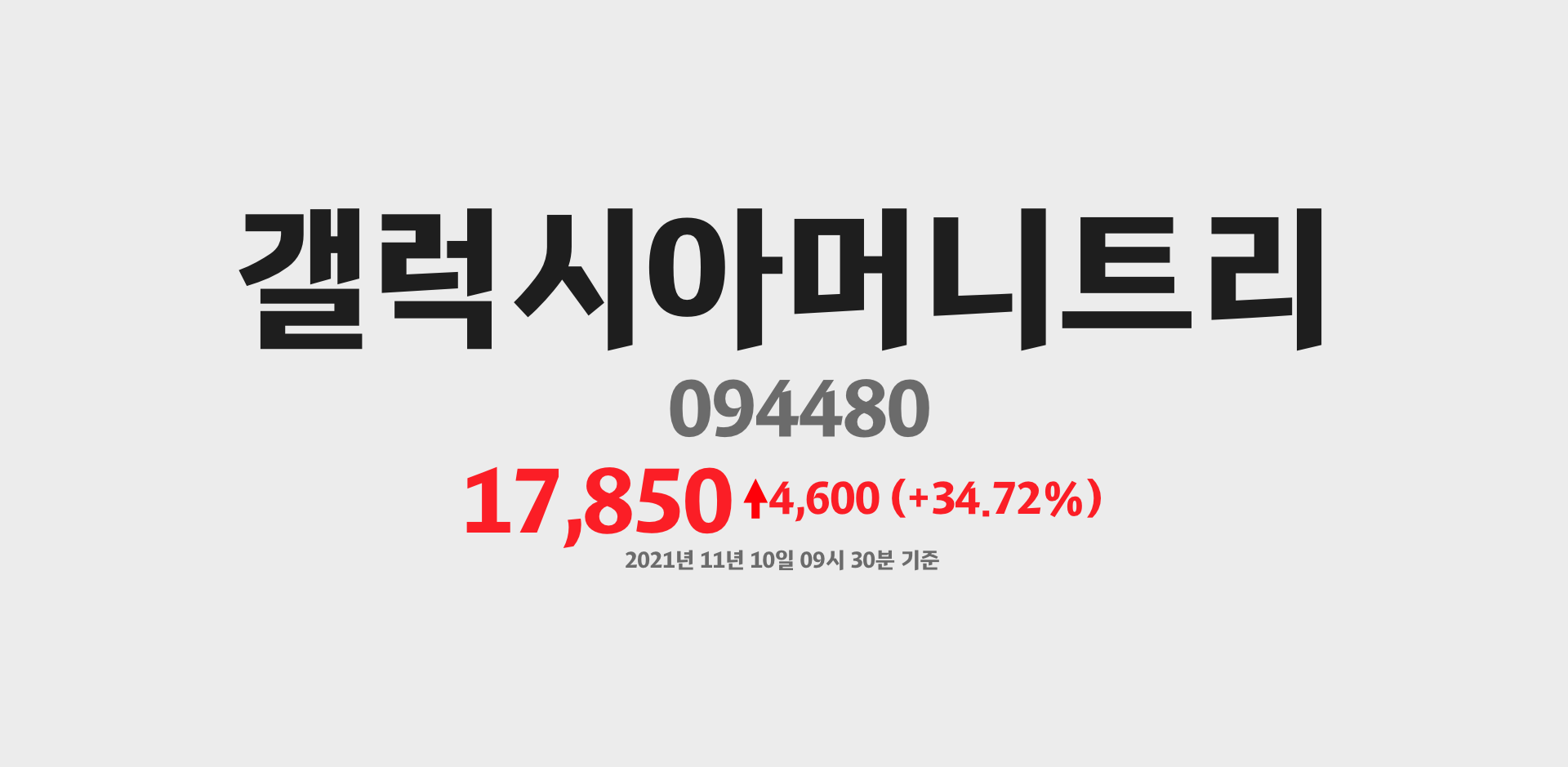갤럭시아머니트리 2021-11-10 09:30:35.671984기준 주가