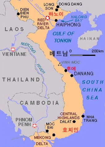 베트남 지도 한글판 푸꾸옥 나트랑 다낭 호치민_8