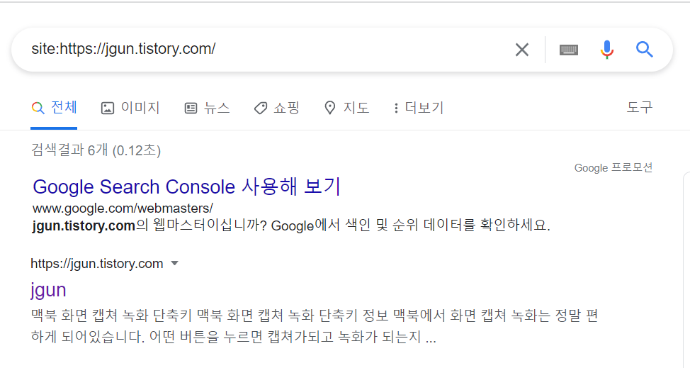  티스토리 블로그 구글 색인 몇 일 걸렸을까?