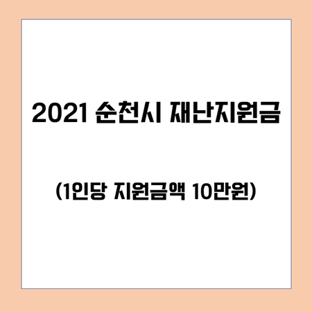 순천 재난지원금 썸네일 이미지입니다.