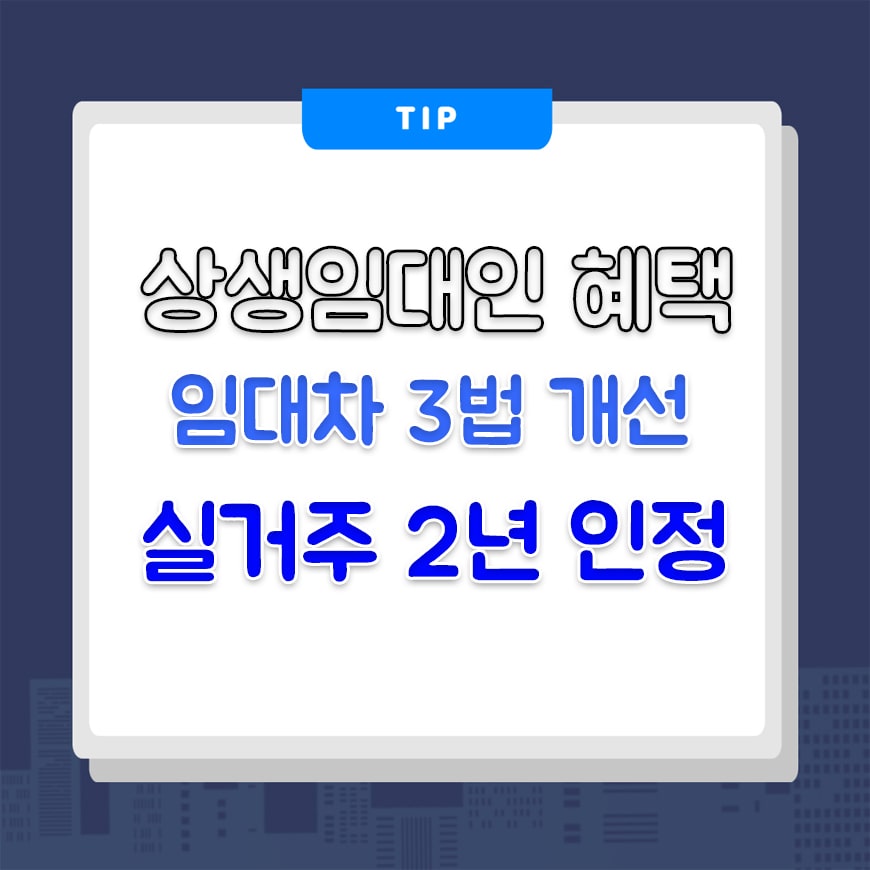  6.21 부동산대책 - 상생임대인 실거주 2년 인정