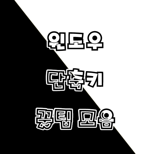  업무효율을 200% 상승시켜주는 단축키 모음