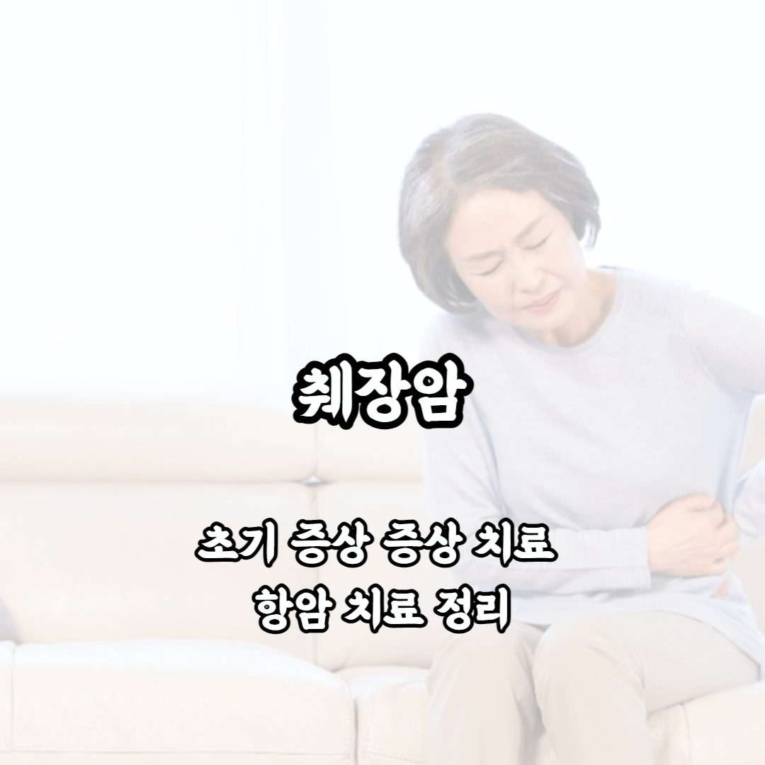 췌장암 초기 증상 증상 치료 항암 치료 정리