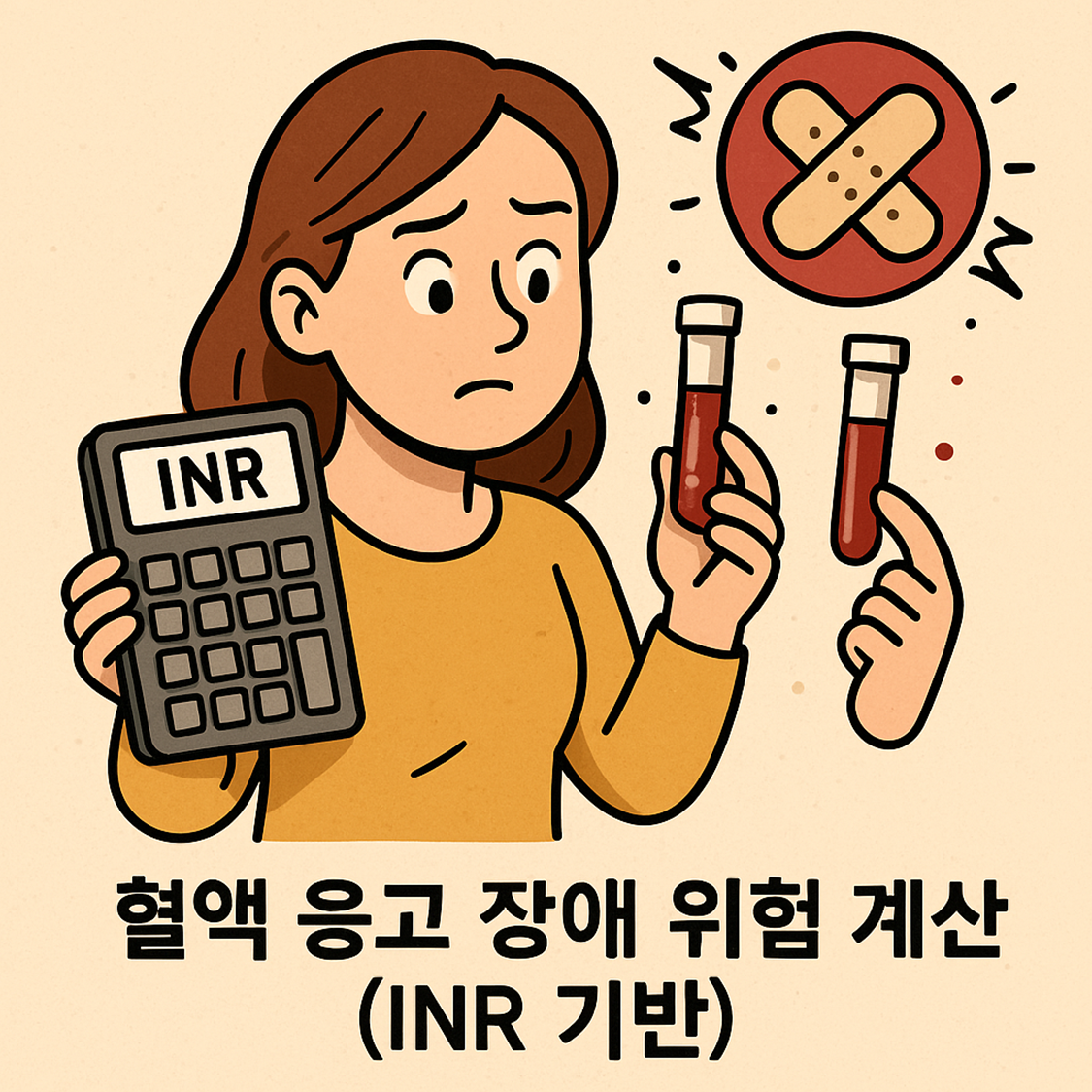 혈액 응고 장애 위험 계산기 (INR 기반)
