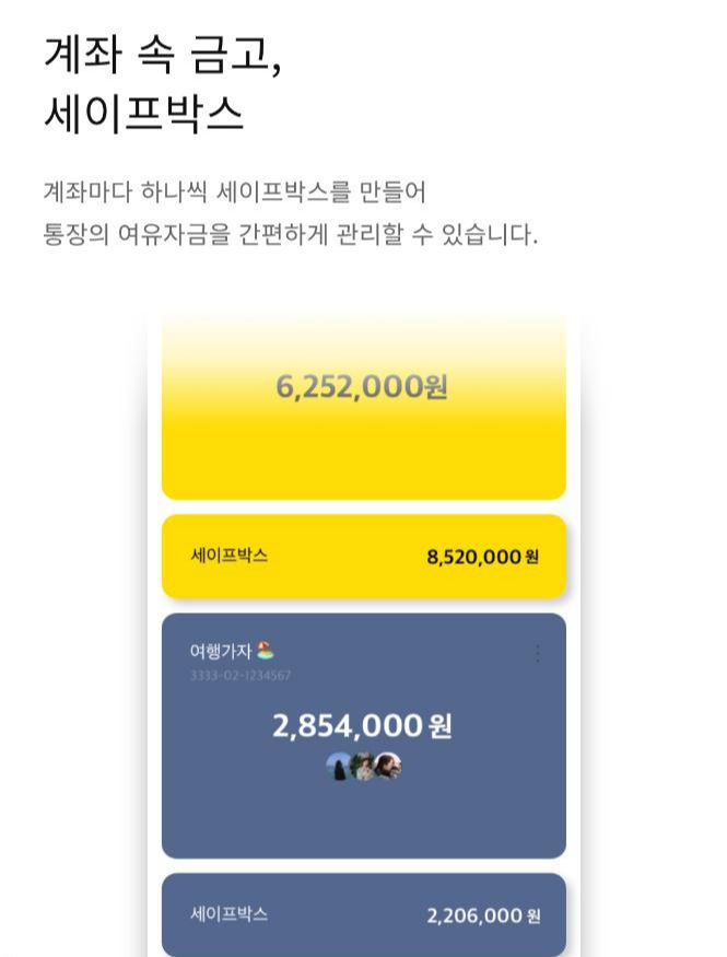  파킹통장 추천 : 카카오뱅크 세이프박스