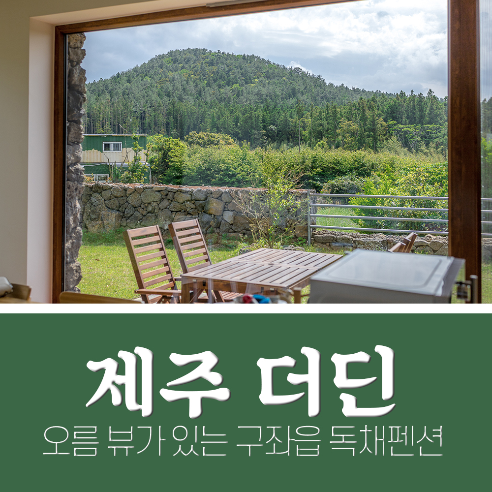  제주 독채펜션 구좌읍 감성 숙소 더딘 하루채 내돈내산