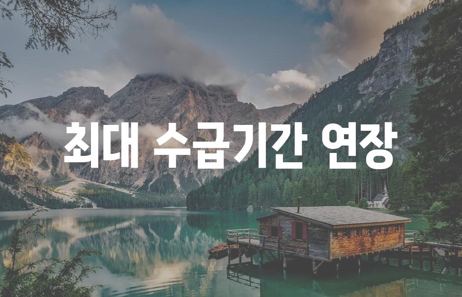 최대 수급기간 연장