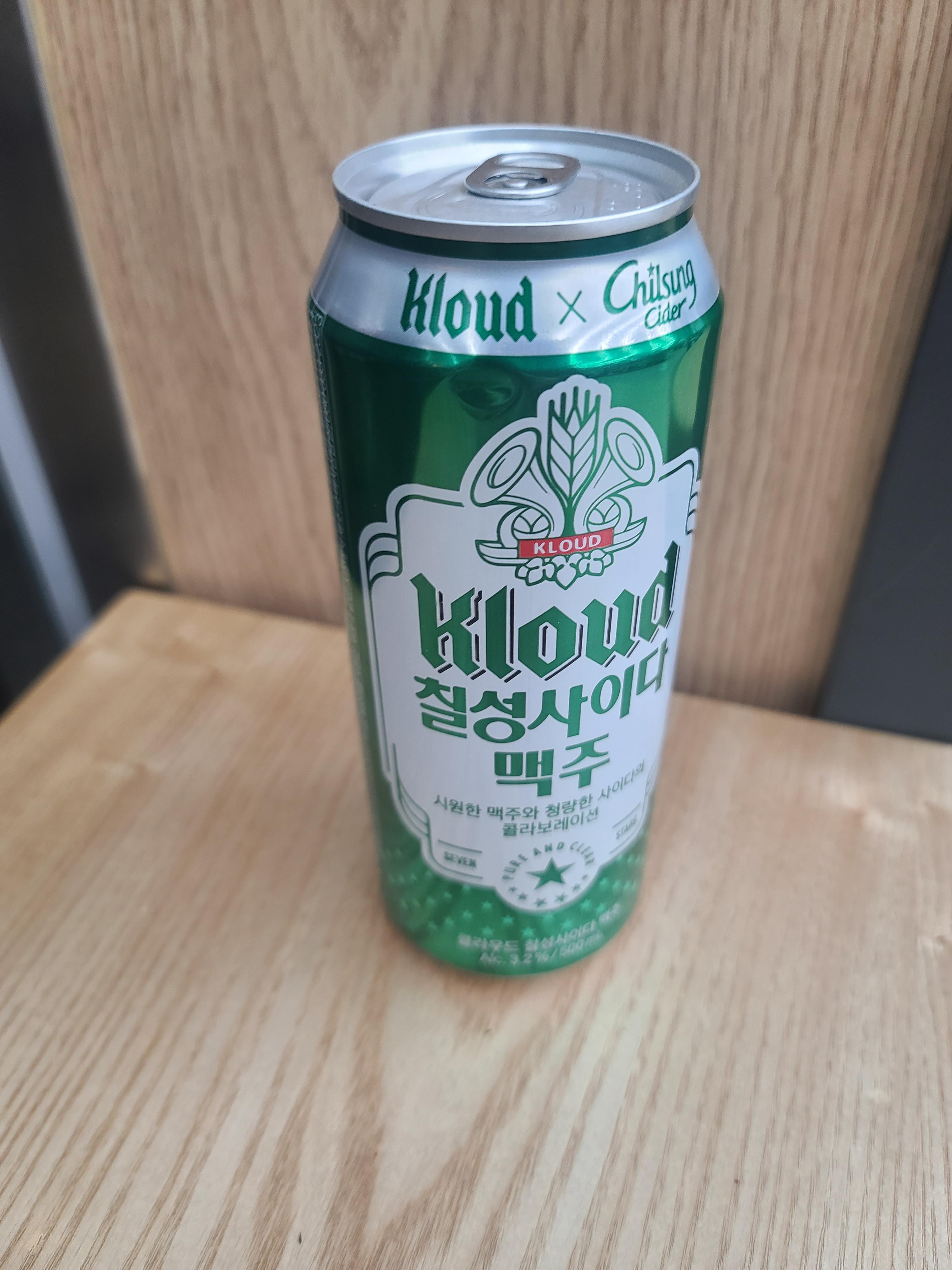  클라우드 칠성사이다 맥주 마셔본후기