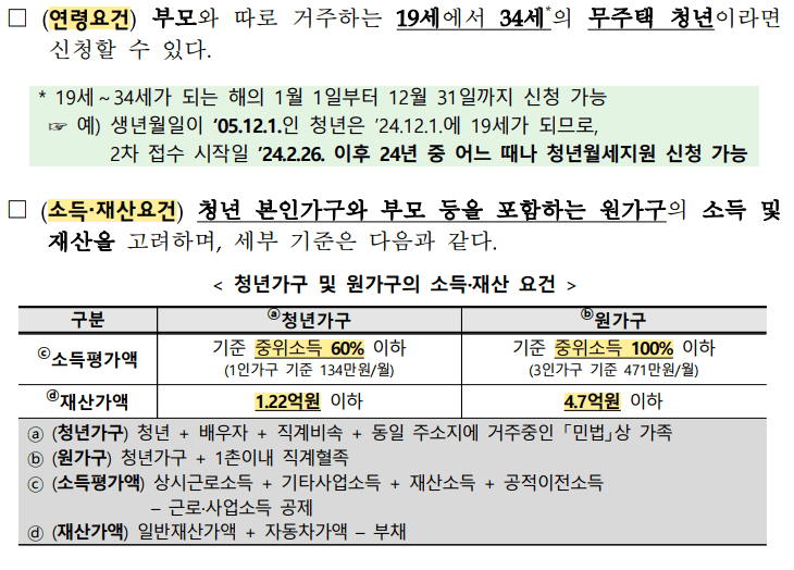 2024 청년월세 특별지원 신청방법5