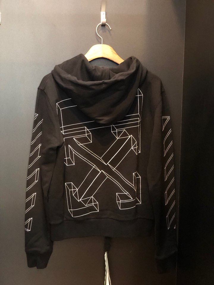 애로우 시그니처 후드 집업, 후드 점퍼 추천 [OFF WHITE] 오프화이트 3D 11