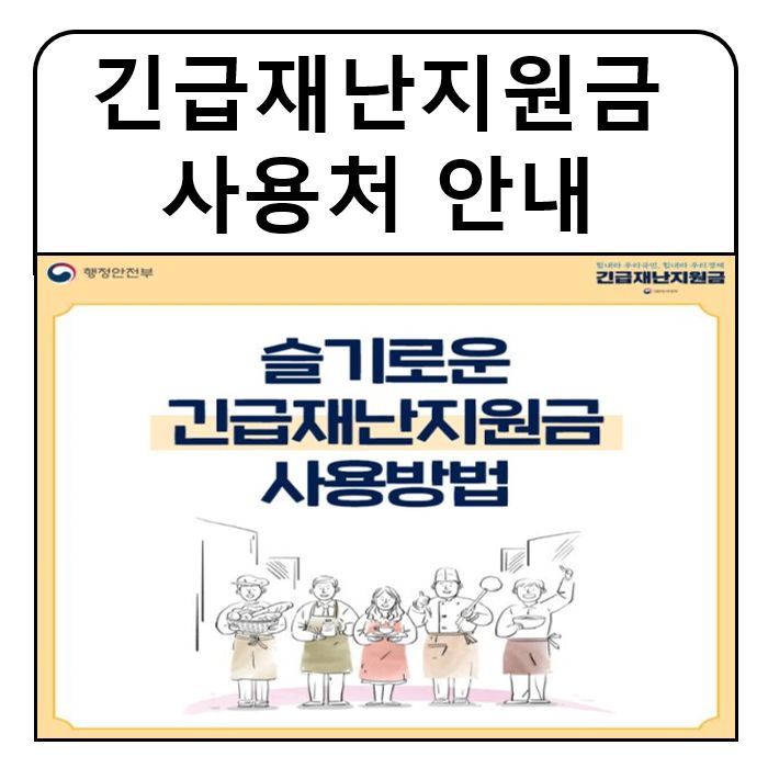 ê¸´ê¸‰ìž¬ë‚œì§€ì›ê¸ˆ ì‚¬ìš©ì²˜ ì•Œì