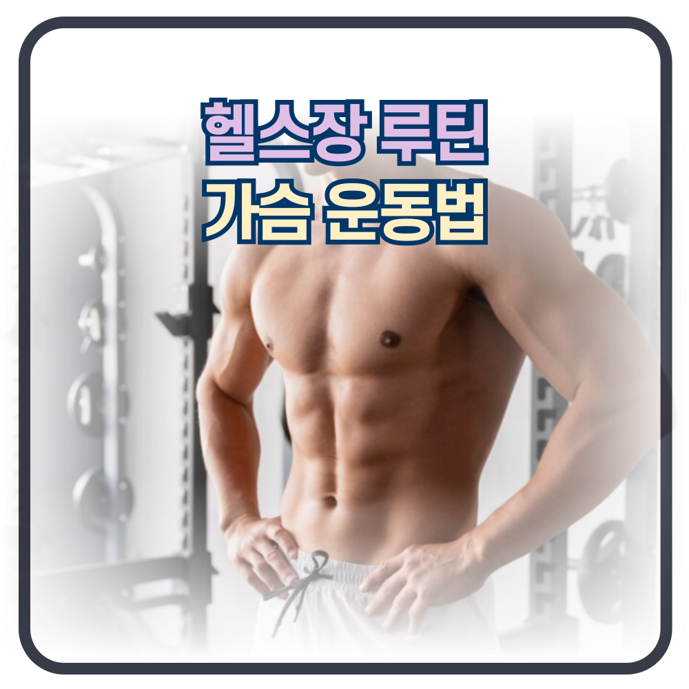 가슴근육을 키우는 효과적인 헬스장 가슴운동 루틴