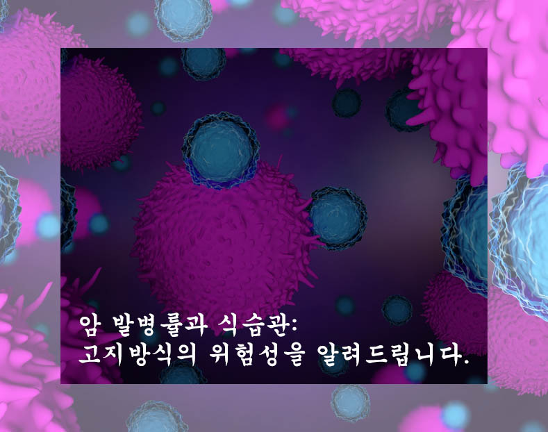  암 발병률과 식습관: 고지방식의 위험성을 알려드립니다.