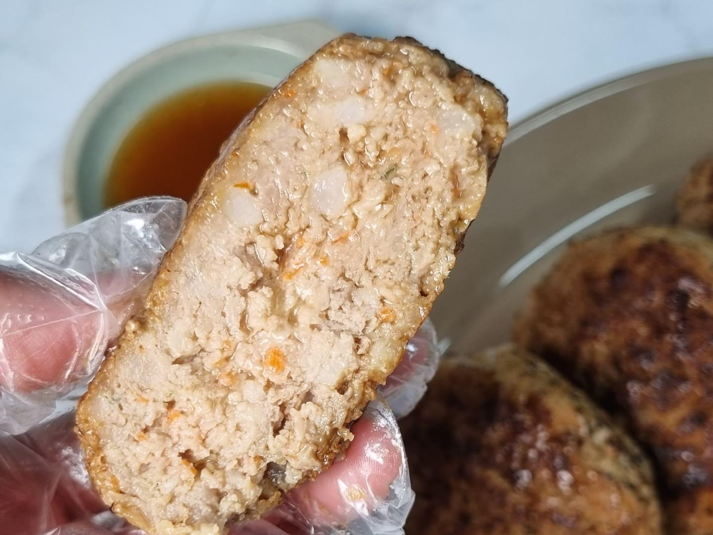 맛있는 떡갈비 단면