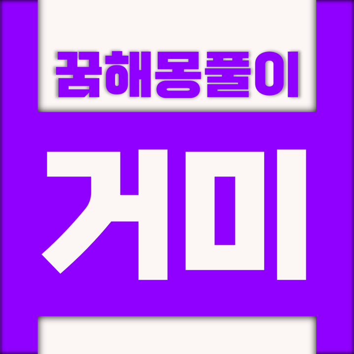  [꿈해몽풀이] 거미 꿈해몽 모음
