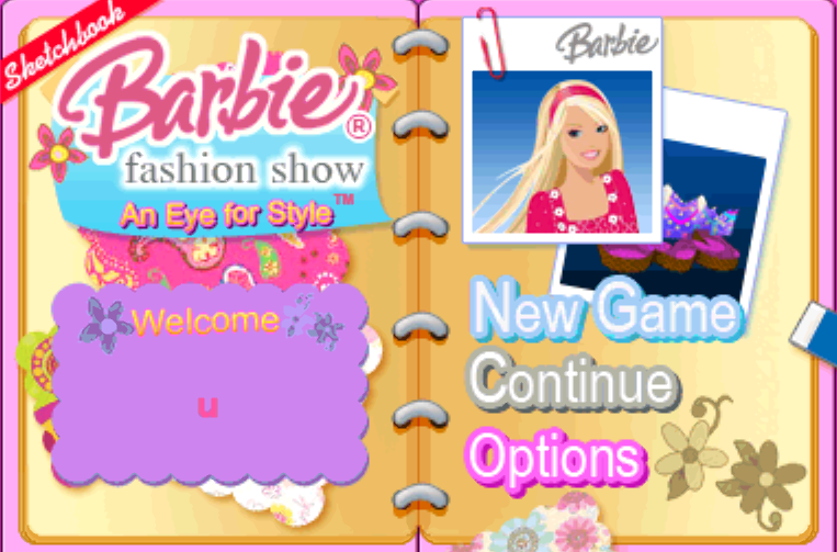  (NDS / USA) Barbie Fashion Show An Eye for Style - 닌텐도 DS 북미판 게임 롬파일 다운로드