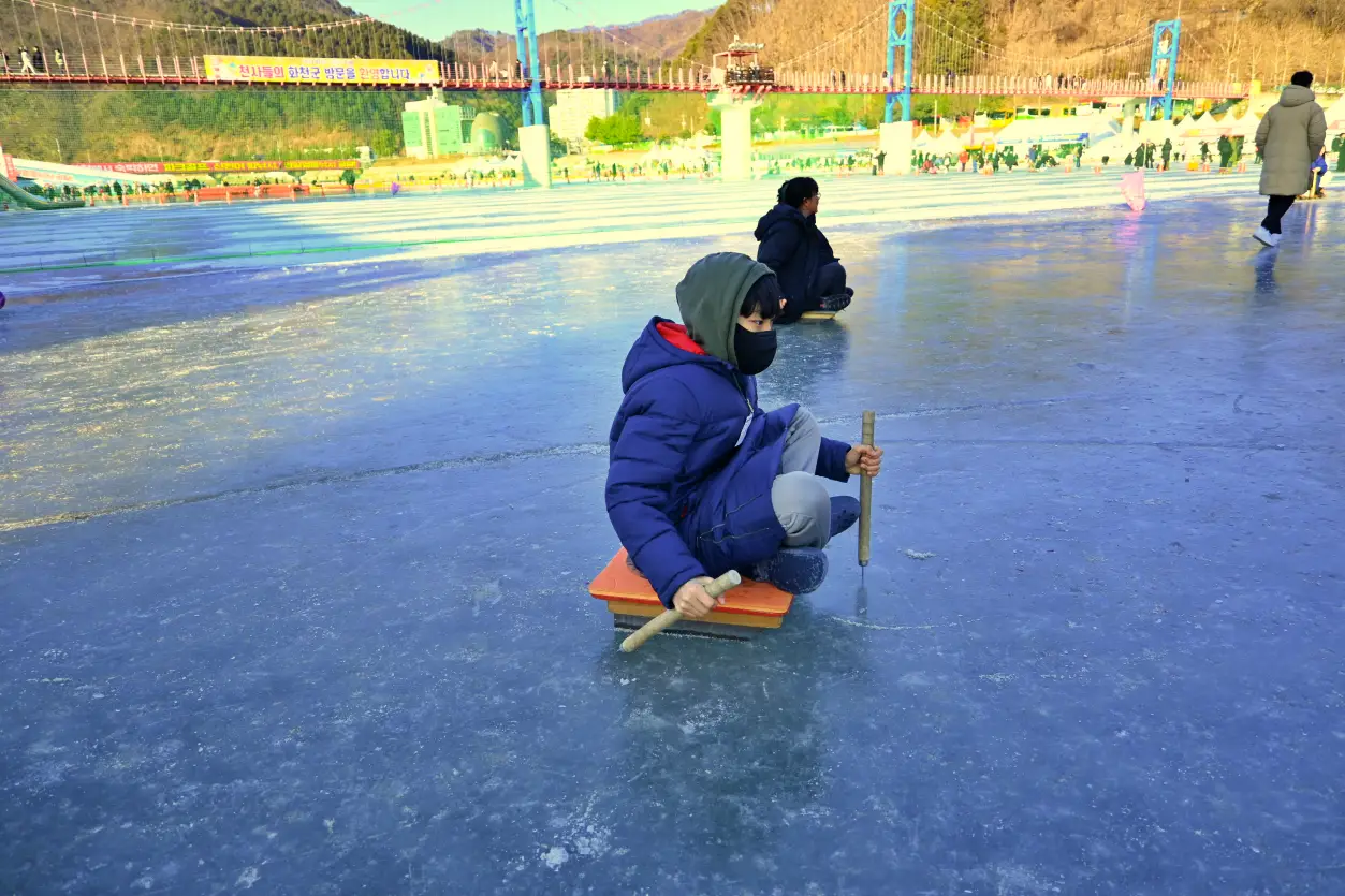 화천 산천어 축제 아이들과 함께한 얼음낚시 후기 사진 12