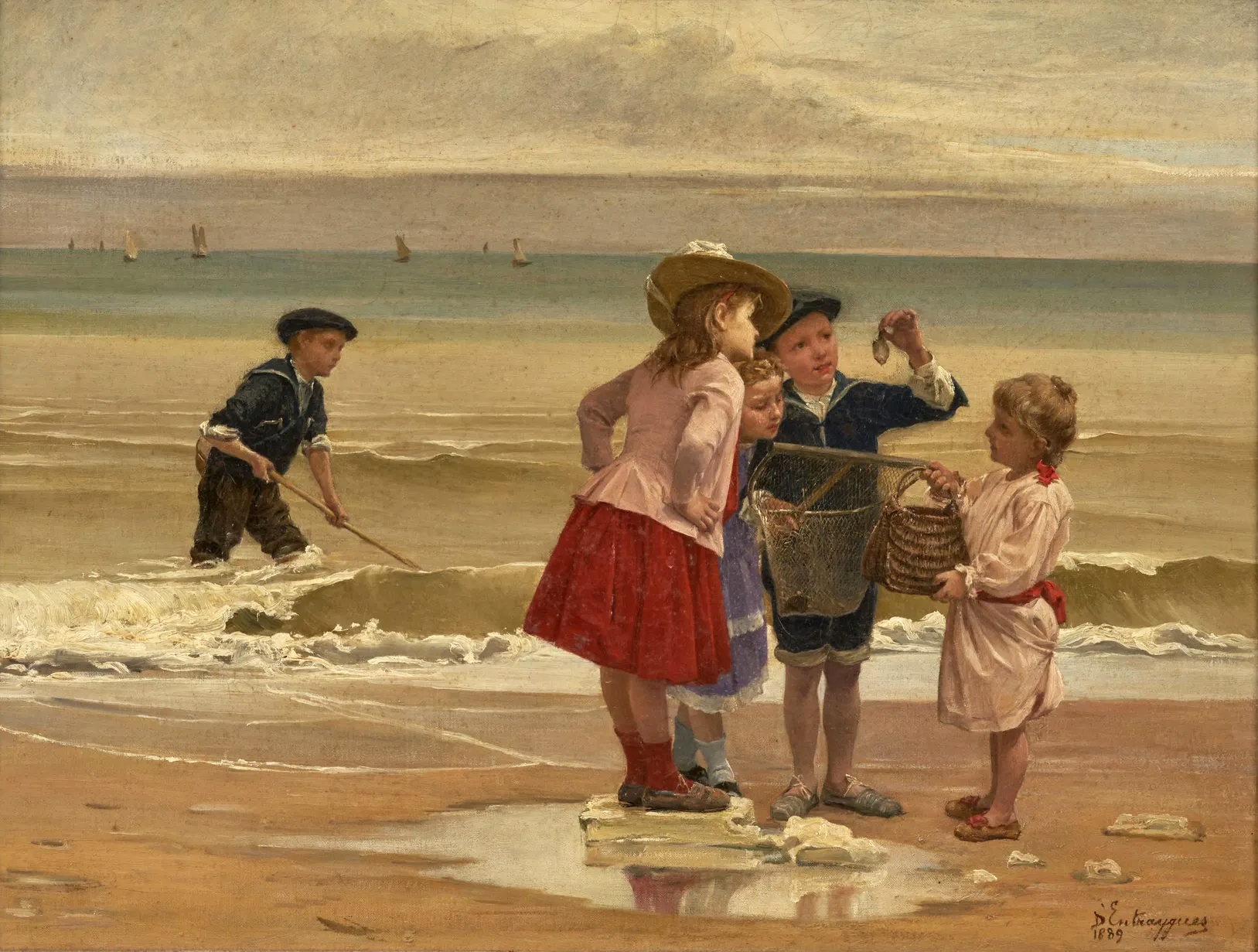 샤를 베르트랑 당트레그(Charles Bertrand d'Entraygues), 프랑스, 화가, 1850-1929