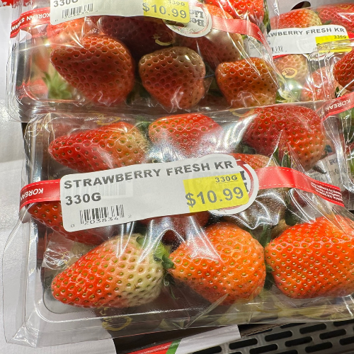 괌 물가 딸기와 참외가격