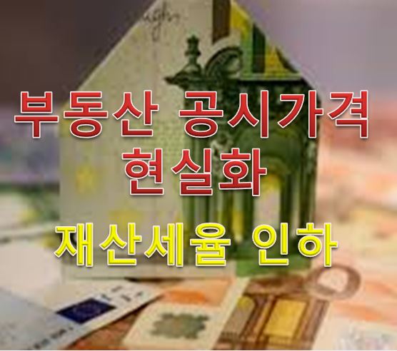  부동산 공시가격 인상 : 재산세율 인하