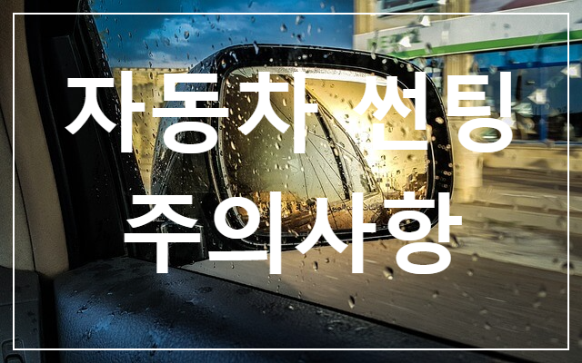  [1]자동차 썬팅 필름 선택 주의사항 / 농도 추천 / 기능과 역할