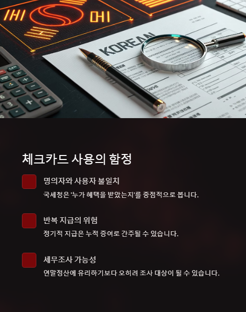 체크카드 사용의 함정