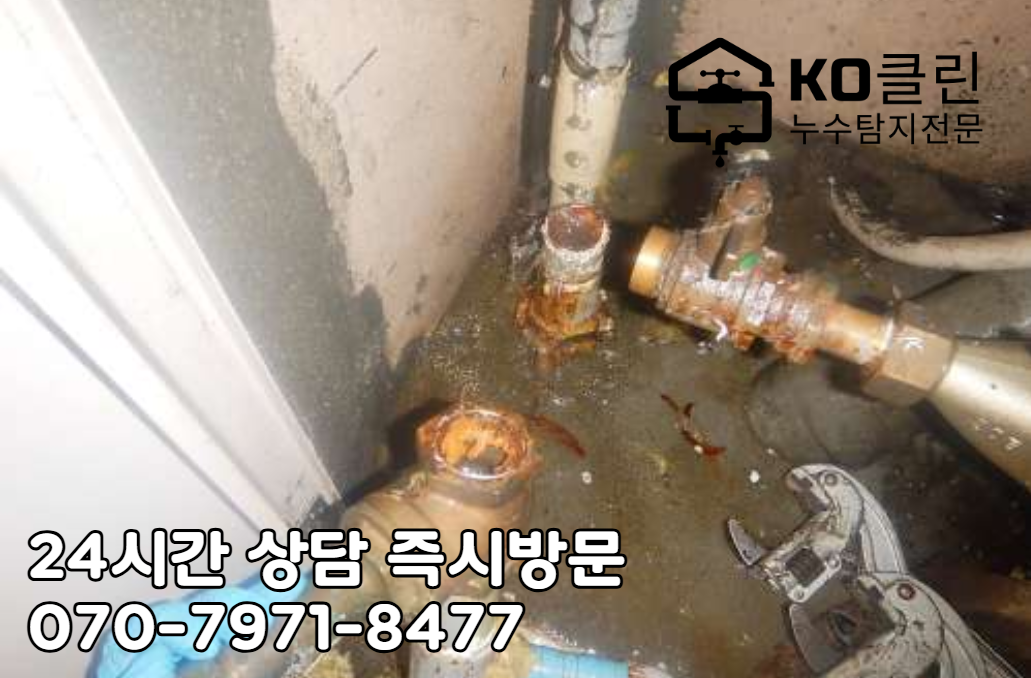 정발산역 누수 탐지와 누수 공사3