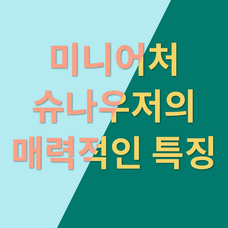 개성 넘치는 미니어처 슈나우저, 귀여움과 활기가 매력!_1