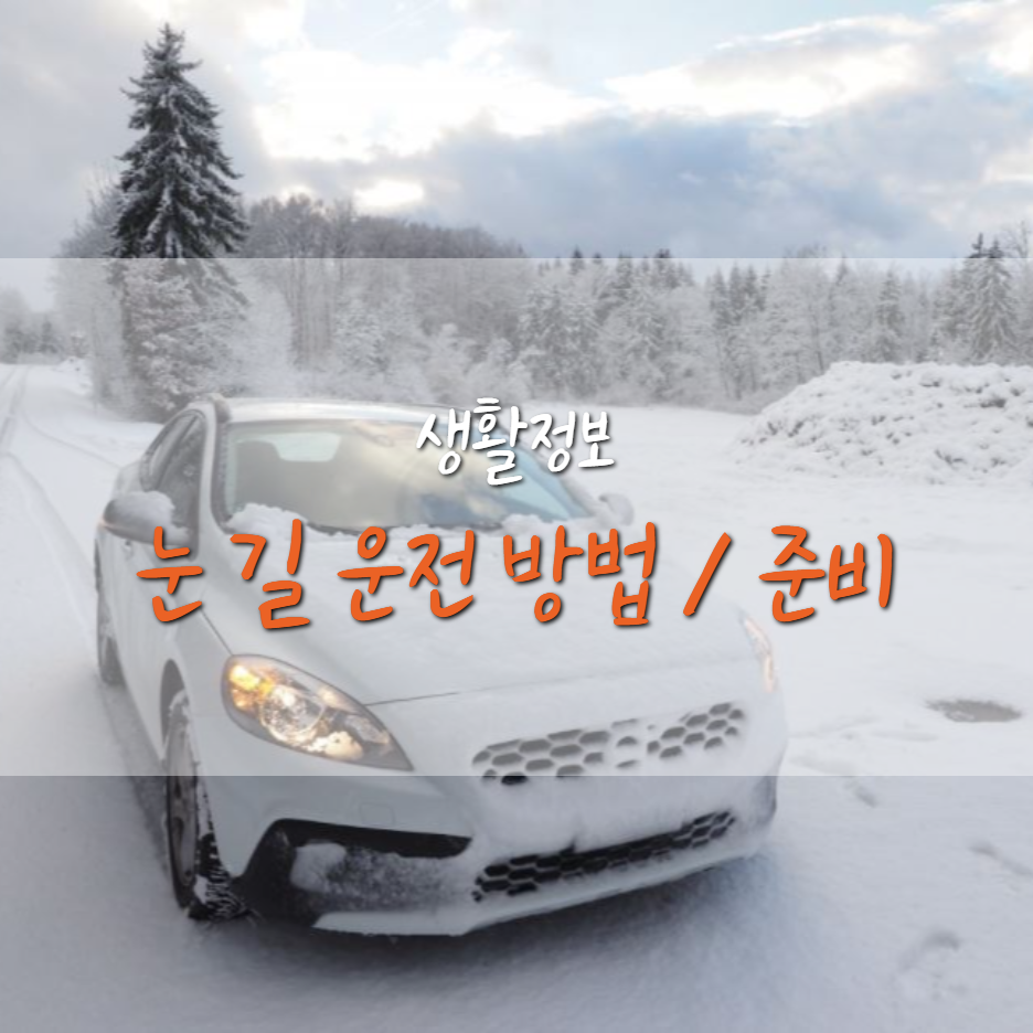  눈 오는날 운전 하는 방법 / 대비