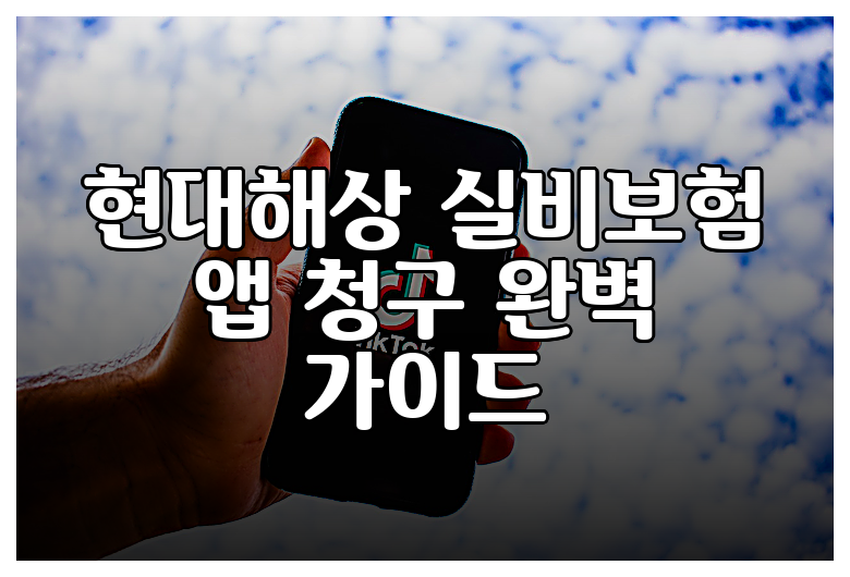 현대해상 실비보험 앱 청구 완벽 가이드