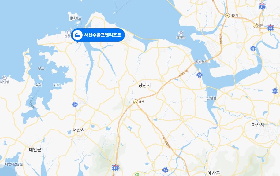  서산수CC 리조트 위치 비용