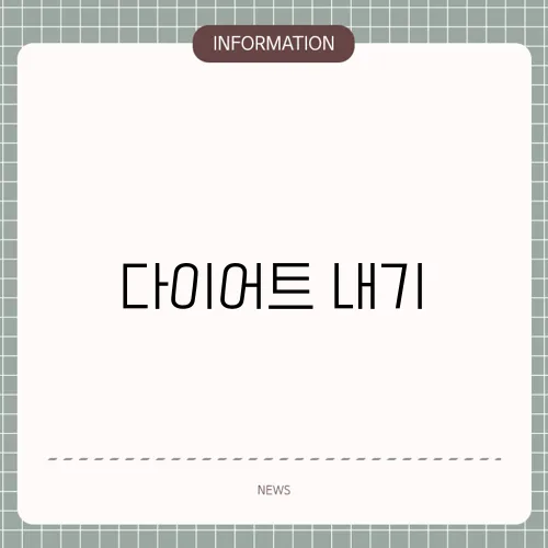 다이어트 내기